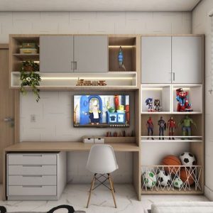 TV UNIT WITH STUDY AREA